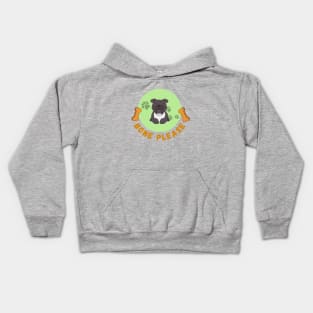 Bone please concept about cute dog and dog lover Kids Hoodie